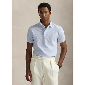 Ralph Lauren Mens Classic Soft Cotton Golf Polo Shirt 2XL XXLBlue White $125 MSR